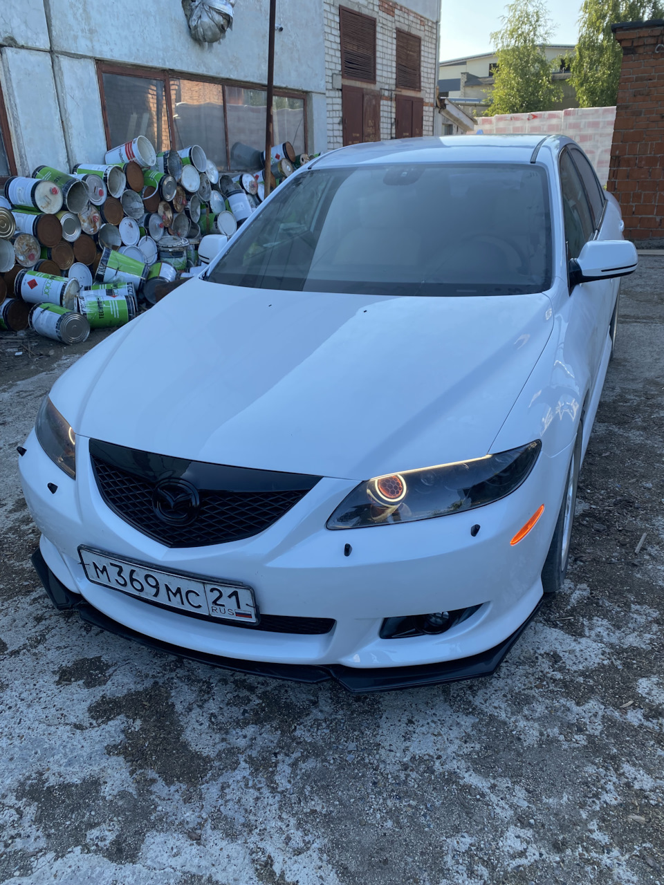 Покраска в белый — Mazda 6 (1G) GG, 2,3 л, 2004 года | своими руками |  DRIVE2