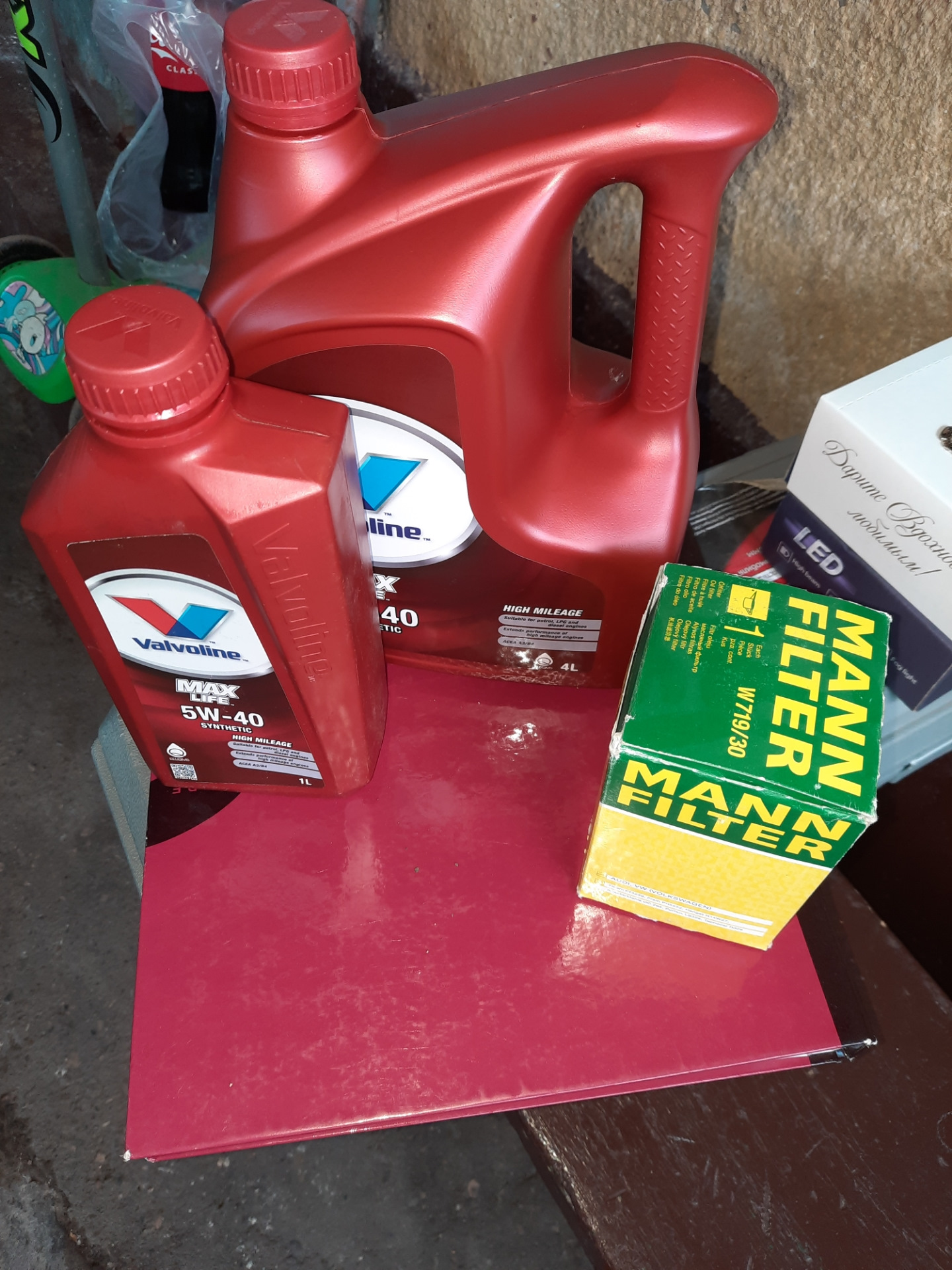 SKODA OCTAVIA A5 FL Замена масла Valvoline MAXLIFE 5W40 — Skoda Octavia ...