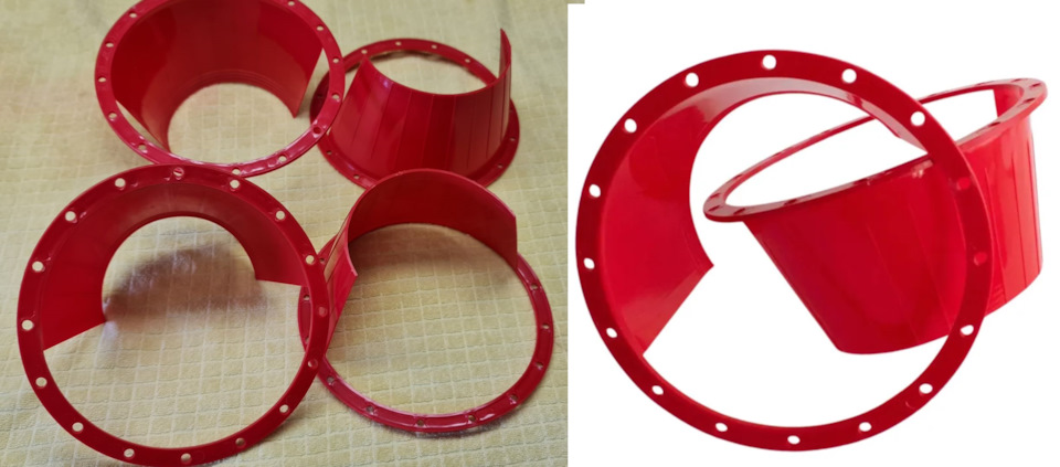 Кольца с козырьком, для защиты от воды, то же с Озона — Lada Vesta SW Cross (1G)