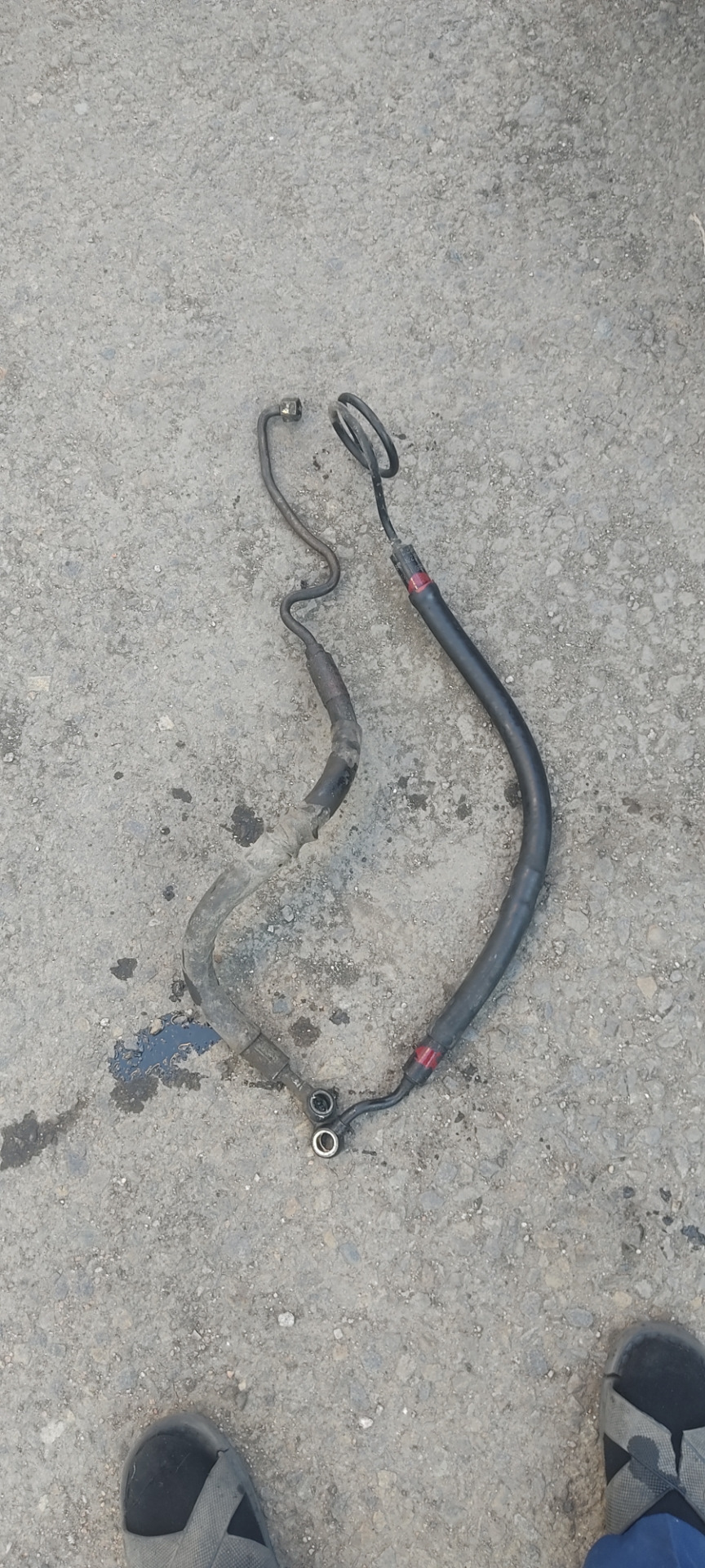 Шланг ГУРа. Жидкость ГУРа. — Audi 80 (B4), 2 л, 1993 года | запчасти ...