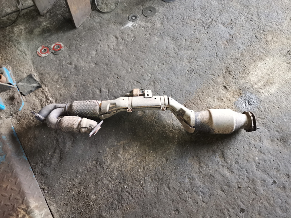 Ремонт гофр приёмной трубы 🎷 — Nissan Murano II, 3,5 л, 2011 года ...