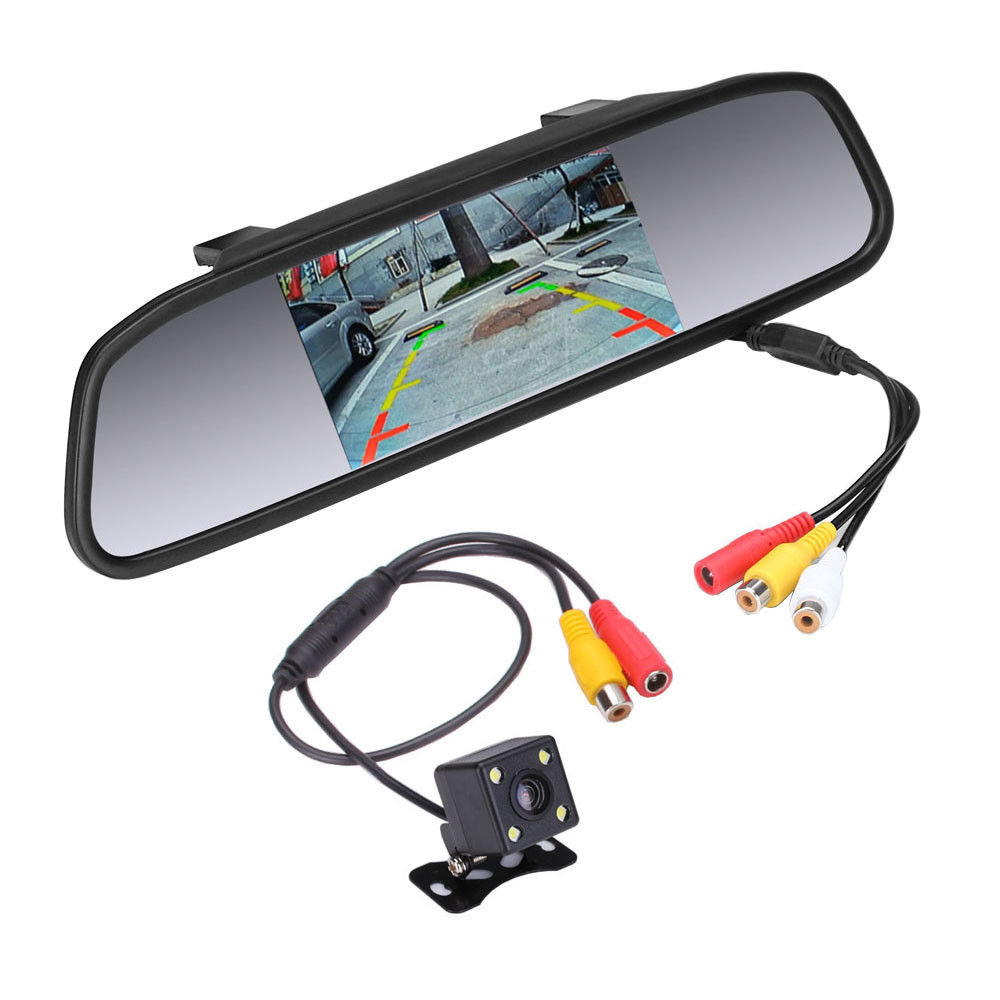 Задняя камера для автомобиля с монитором. Автомобильный монитор Interpower зеркало+монитор 4,3". Зеркало заднего хода 4.3inch. TFT LCD Monitor автомобильный на зеркало.
