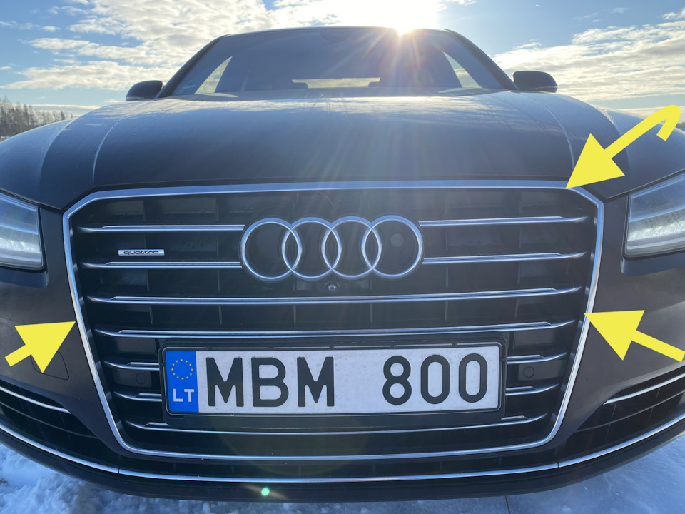 Установка радардетектора Genevo и Al Priority Laser Jammer — Audi A8