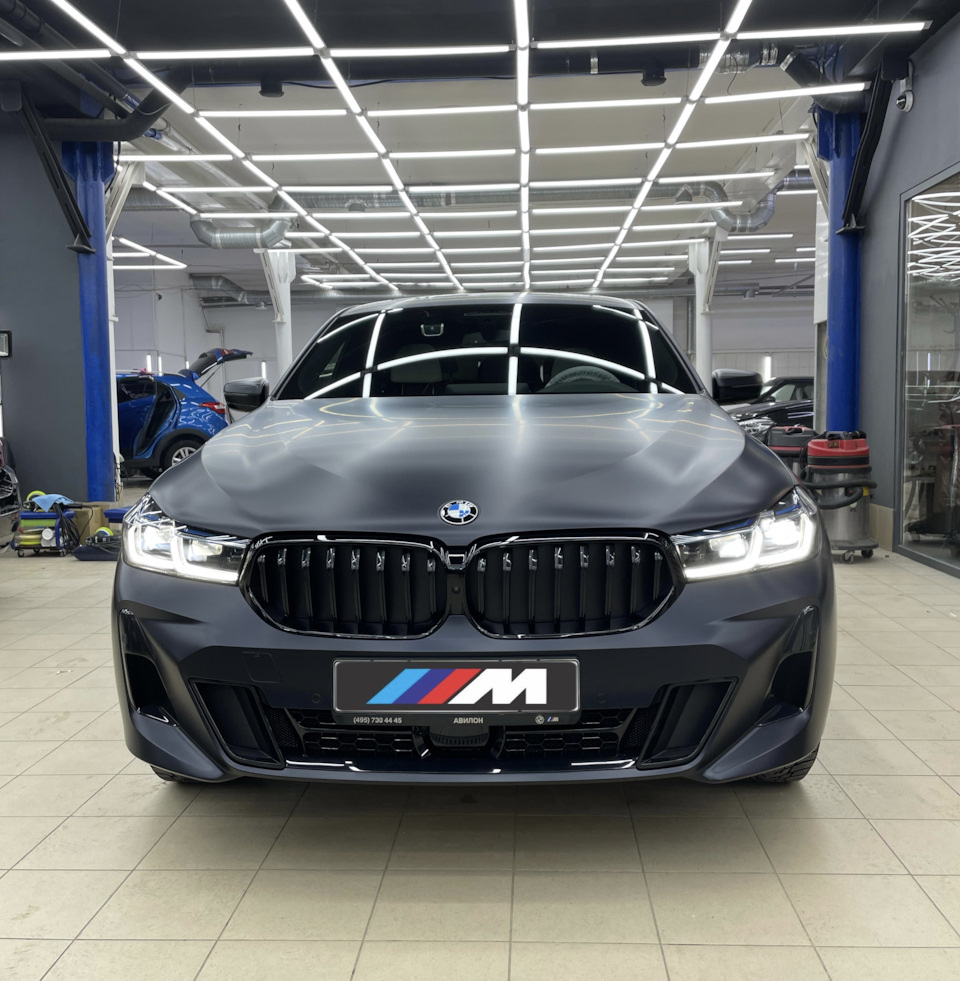 Оклейка BMW матовой пленкой — BMW 6 series GT, 3 л, 2020 года | стайлинг |  DRIVE2