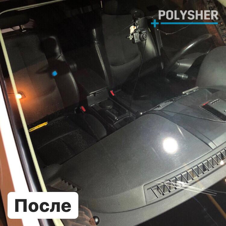 49. Профессиональная полировка лобового стекла — Mazda 6 (2G) GH, 2 л ...