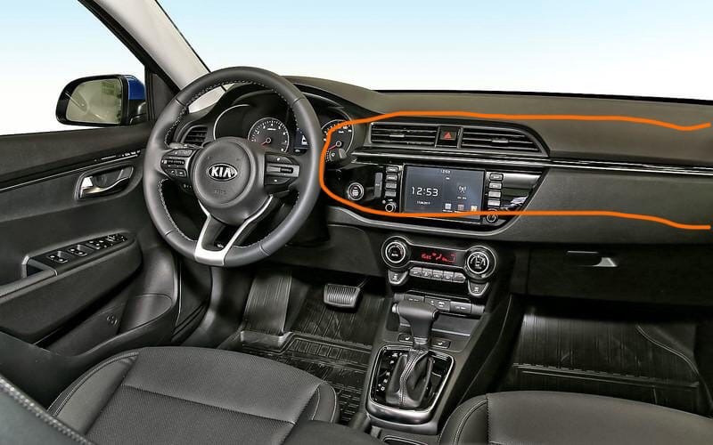 Антикризисный молдинг торпедо "как на престиже" — KIA Rio (4G), 1,6 л ...