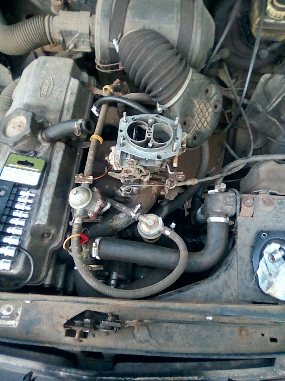 Чистка и замена диафрагмы на Карбюраторе Солекс "ДААЗ" — Москвич ...