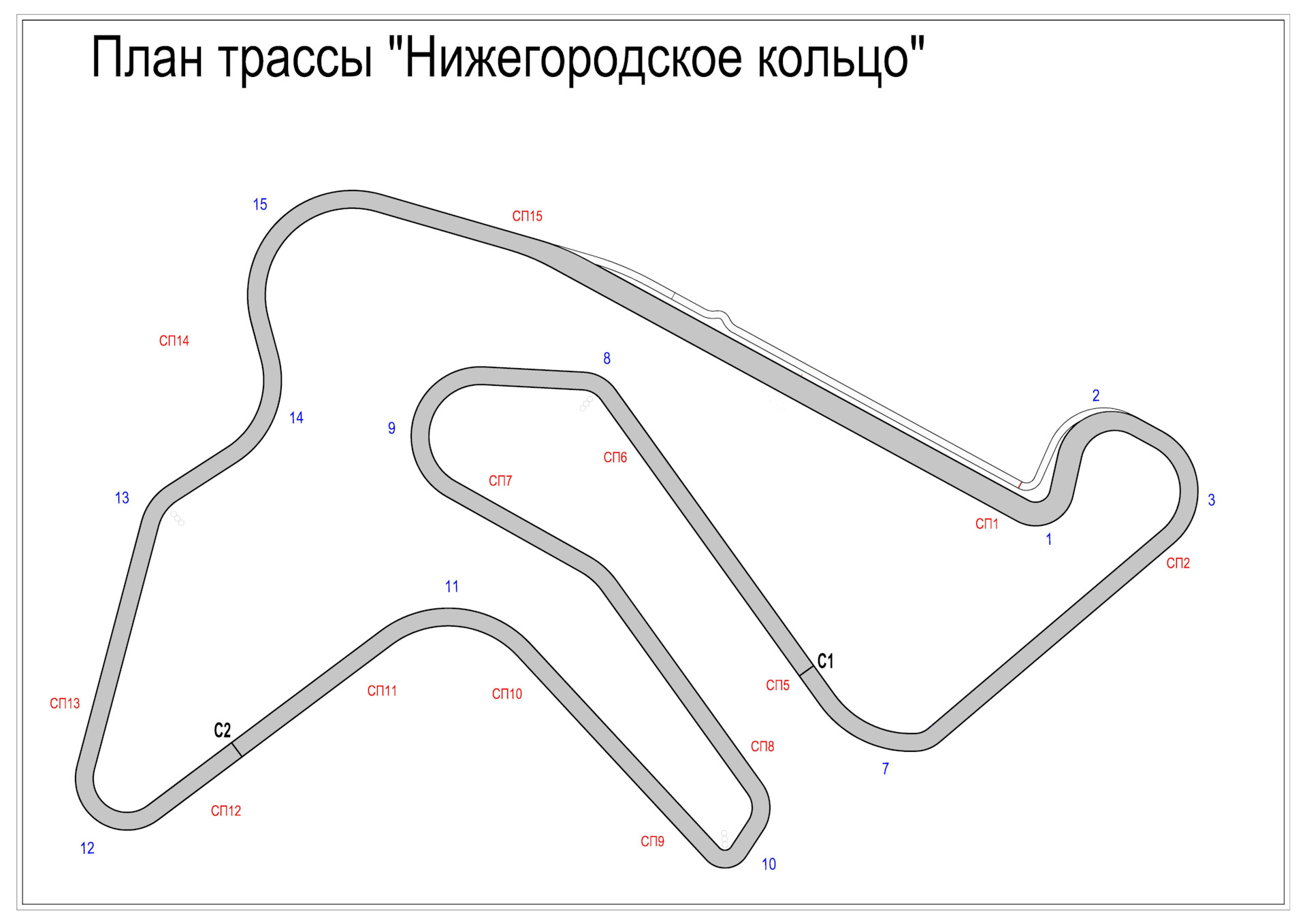 Нижегородское кольцо карта