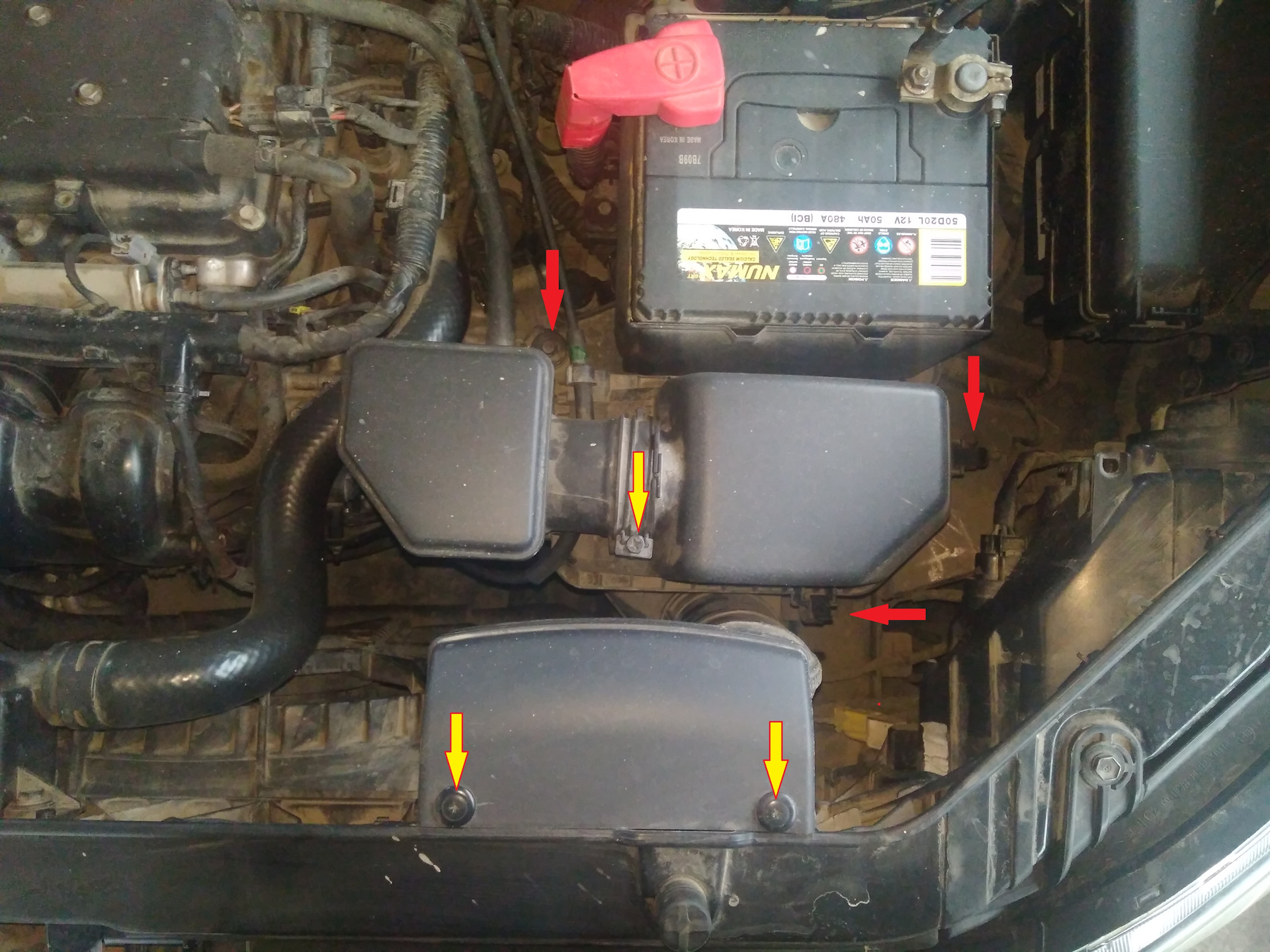 Где находится реле стартера киа соул 2 Снятие стартера, замена бендикса Kia SOUL 2009, G4FC - KIA Soul (1G), 1,6 л, 200