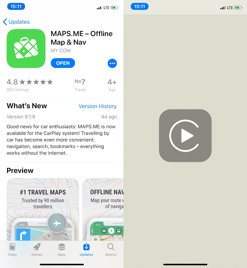 Maps.me теперь в Carplay! Оффлайн карты в машине! — DRIVE2