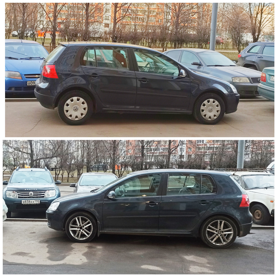 думаю разница очевидна- НЕТ эффекта задранной Жопы) — Volkswagen Golf Mk5