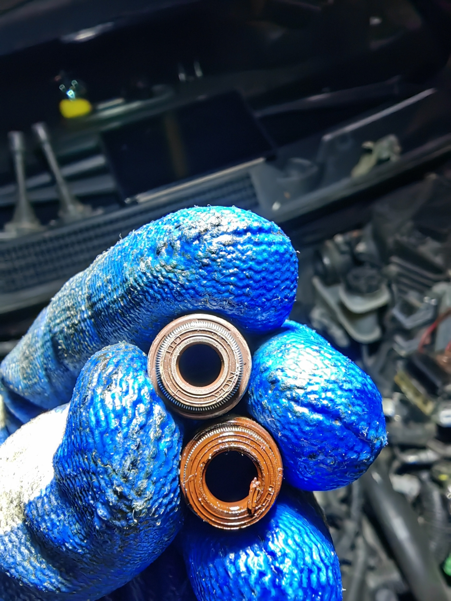 Замена маслосъемных колпачков. — Nissan Qashqai (1G), 2 л, 2007 года ...