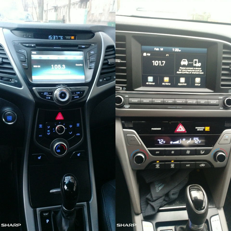 Было- стало. Начнем с салона. — Hyundai Elantra (6G), 2 л, 2016 года |  продажа машины | DRIVE2