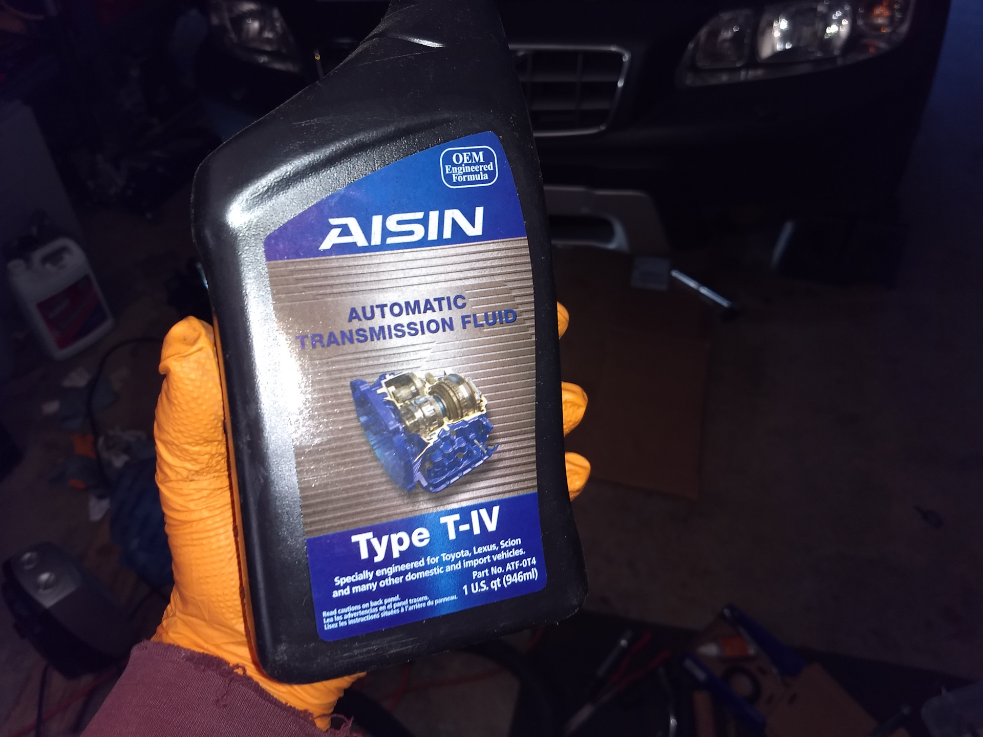 Volvo aisin. AISIN transmission Fluid Type WS.