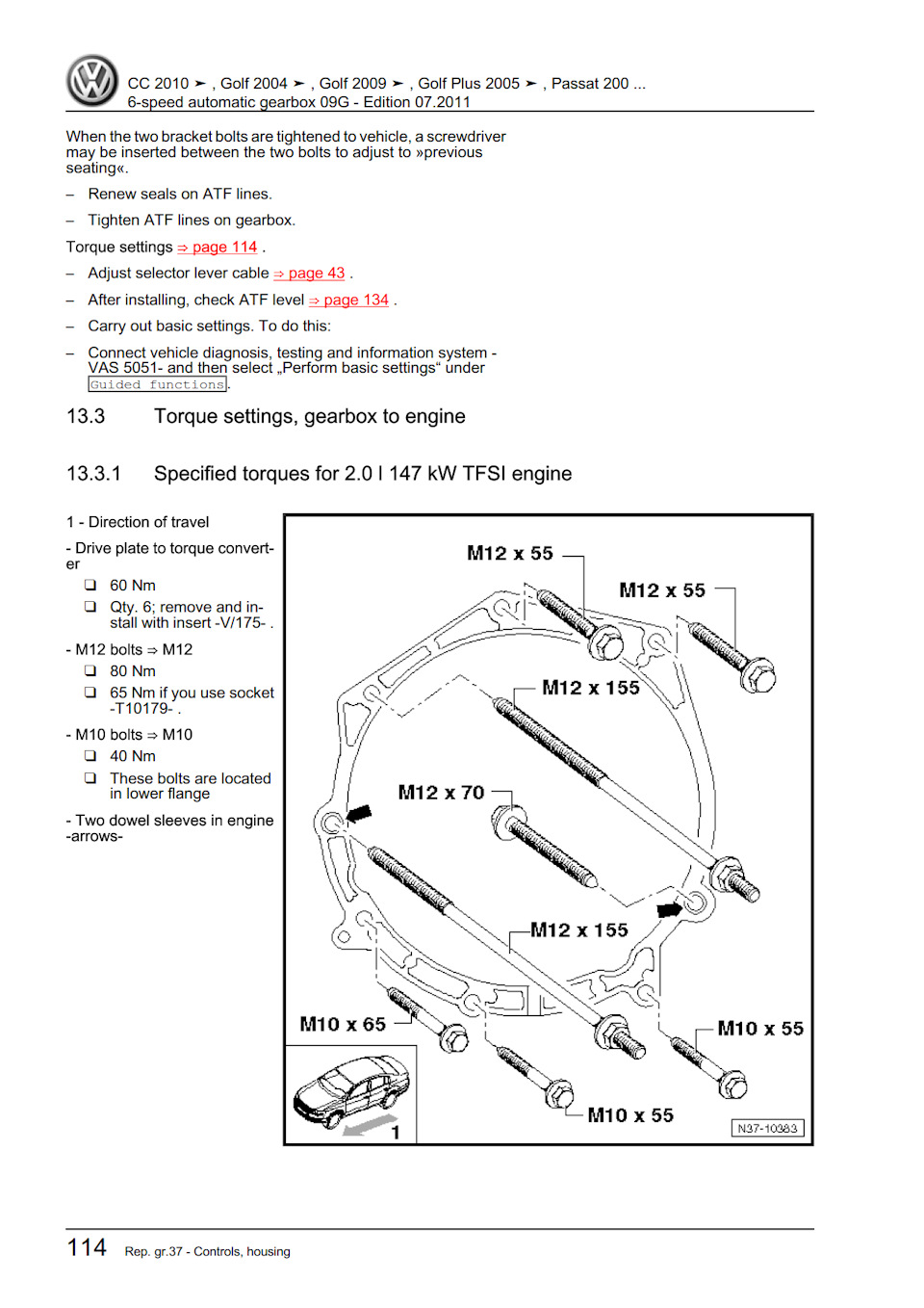 Руководство по DSG DQ250 (на англ.яз) 114 — 144 стр — Volkswagen Golf Mk6  GTI, 2 л, 2011 года | своими руками | DRIVE2