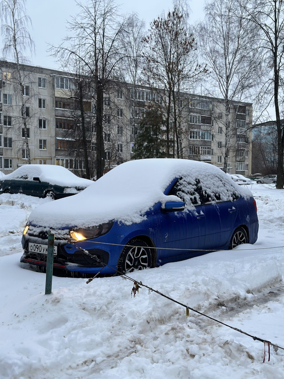 Всем включили СНЕГ?❄️ — Lada Гранта (2G) FL, 1,6 л, 2022 года | просто так  | DRIVE2