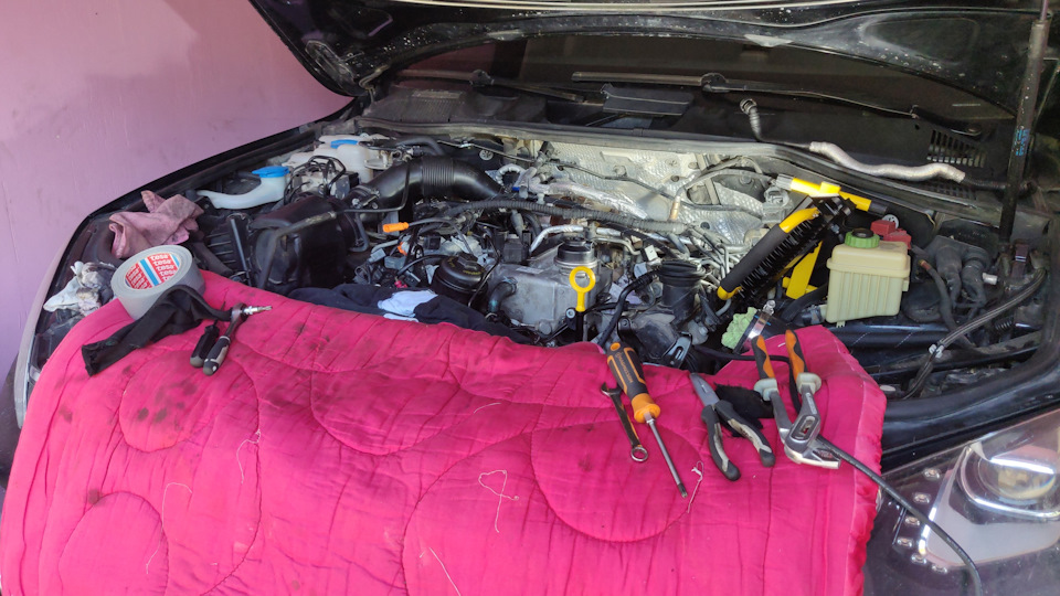 2. ТО Сборка и неприятности — Volkswagen Touareg (2G), 3 л, 2013 года ...