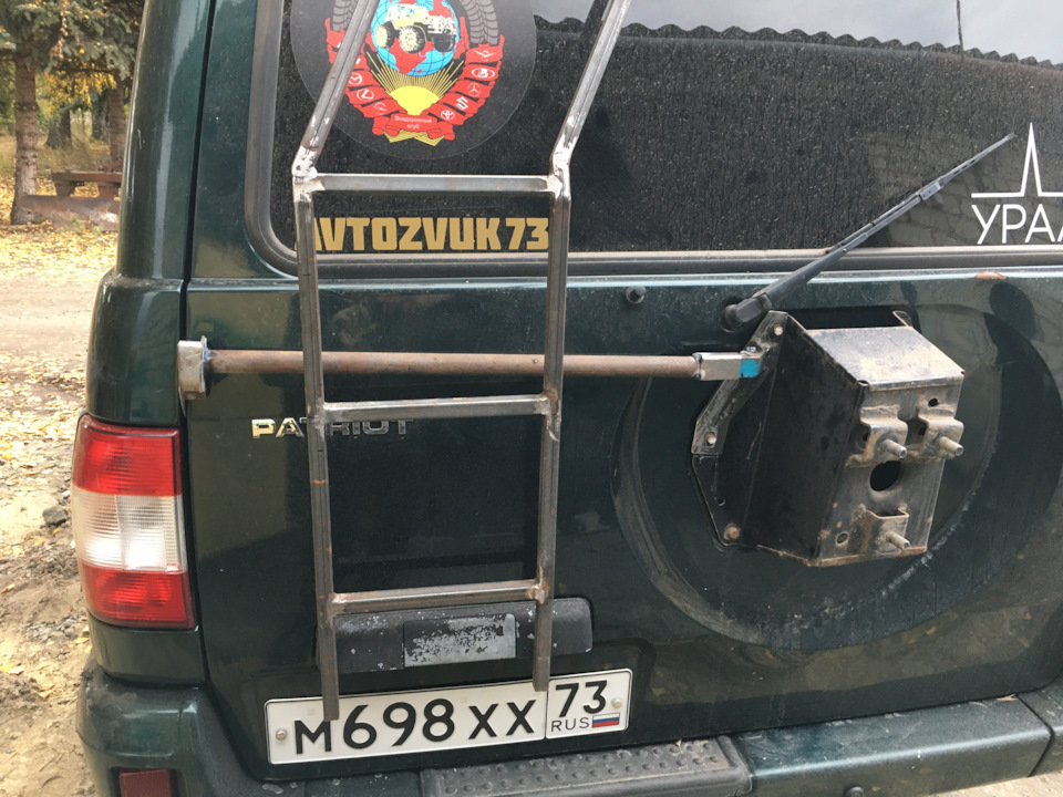 Лестница на багажник. Конструируем. — УАЗ Patriot, 2,7 л, 2014 года ...