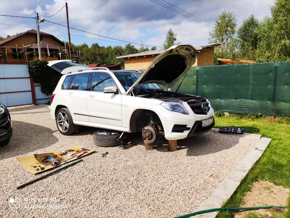 Обслуживание тормозов=) — Mercedes-Benz GLK-Class (X204), 3,5 л, 2013 ...