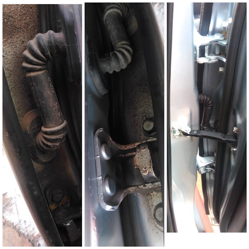 Чистка петлей дверей — Mitsubishi Outlander XL, 3 л, 2011 года | мойка ...