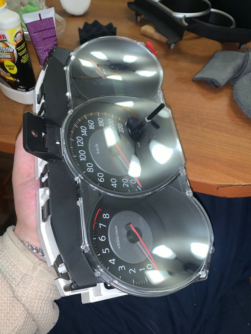 Полировка приборной панели и восстановление пластика — Nissan Tiida (1G ...