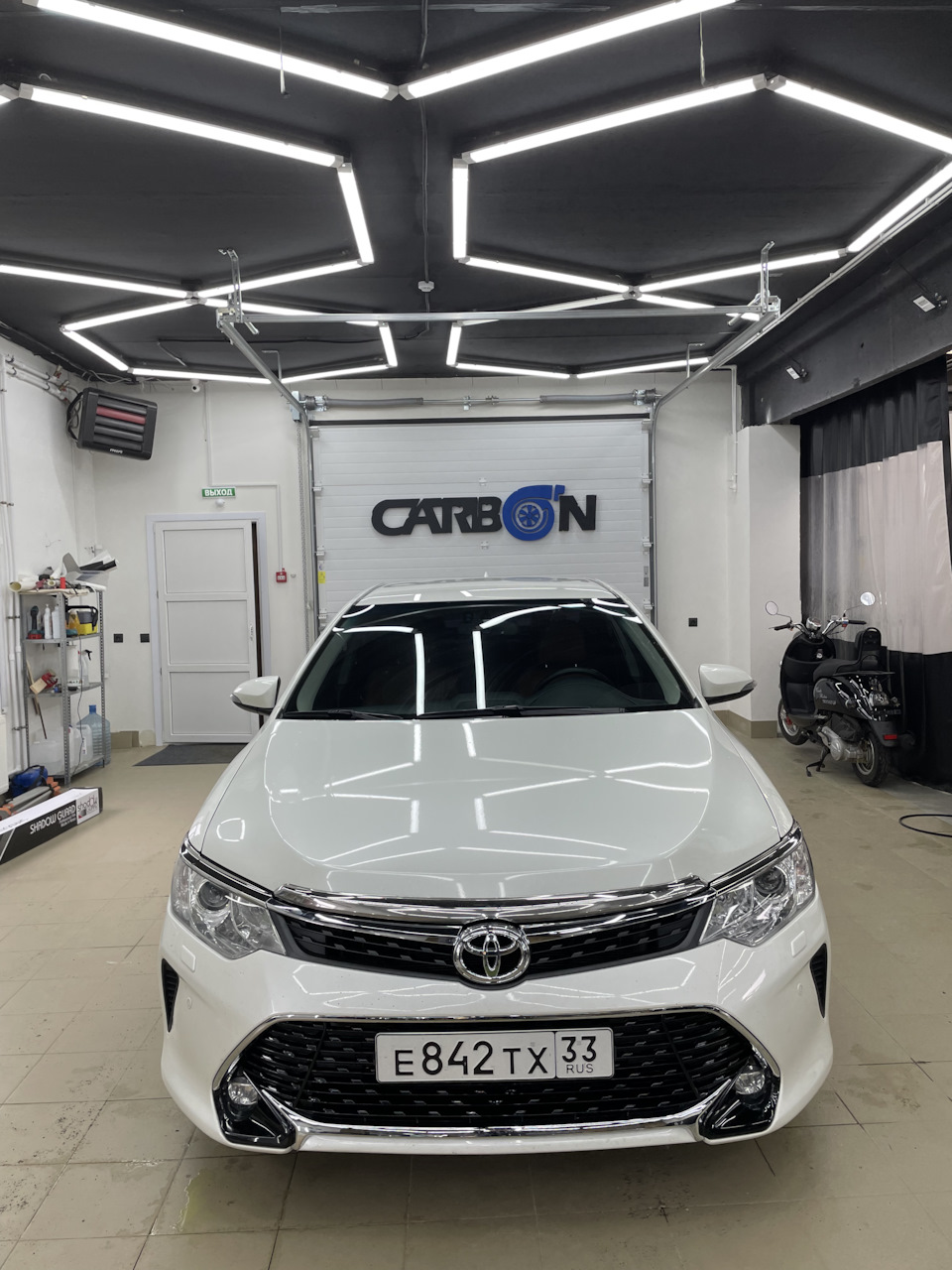 Полировка и керамика/ Toyota Camry 55 — Toyota Camry (XV50), 2,5 л, 2017  года | аксессуары | DRIVE2