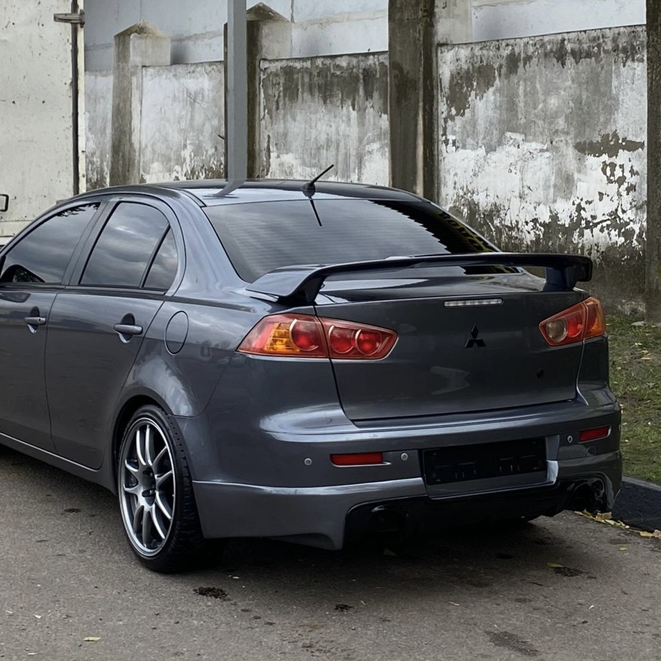 Накладка Ralliart на задний бампер Lancer 10 на Mitsubishi Lancer X. | 5  999 ₽ в городе Москва | DRIVE2