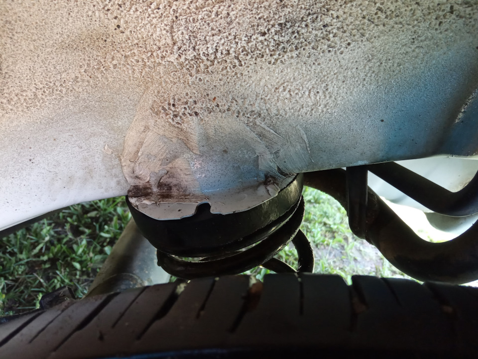 Проставка 2108, распиленная пополам. — Daihatsu Mira (L275/L285)