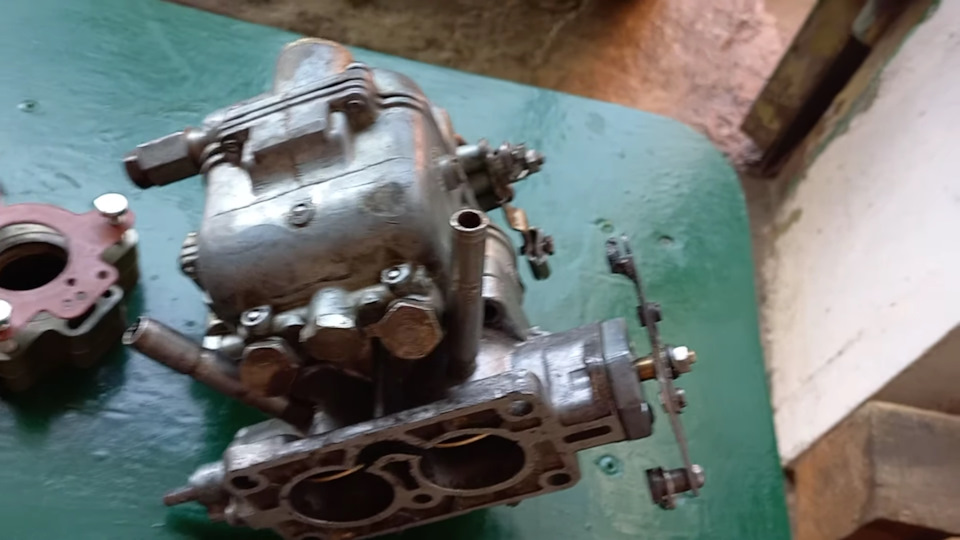 №208 Подключение газа к карбюратору К-88А — ГАЗ 69, 2,5 л, 1956 года ...