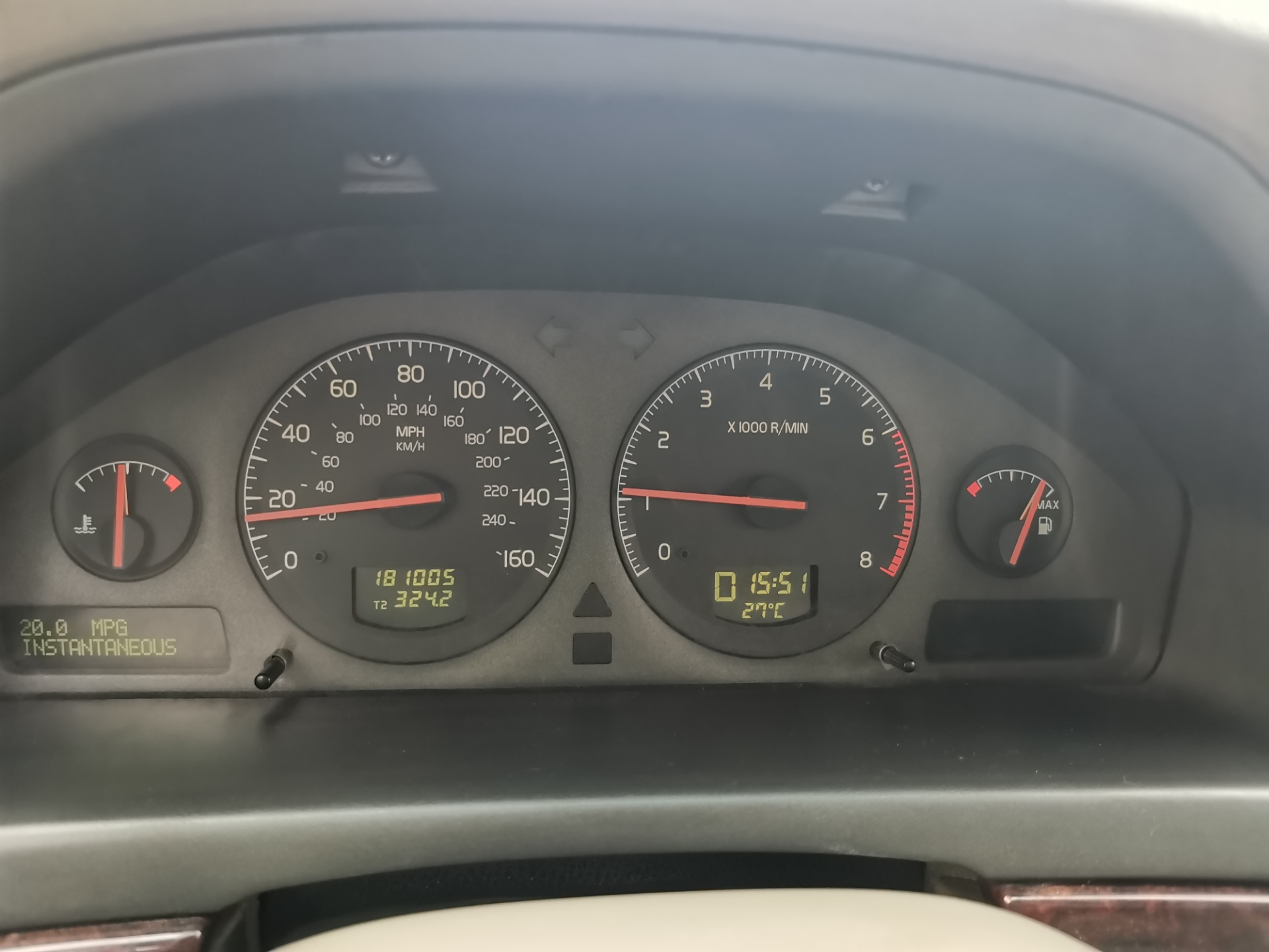 SRS — Airbag Service Urgent побежден — Volvo S80 (1G), 2,9 л, 2001 года