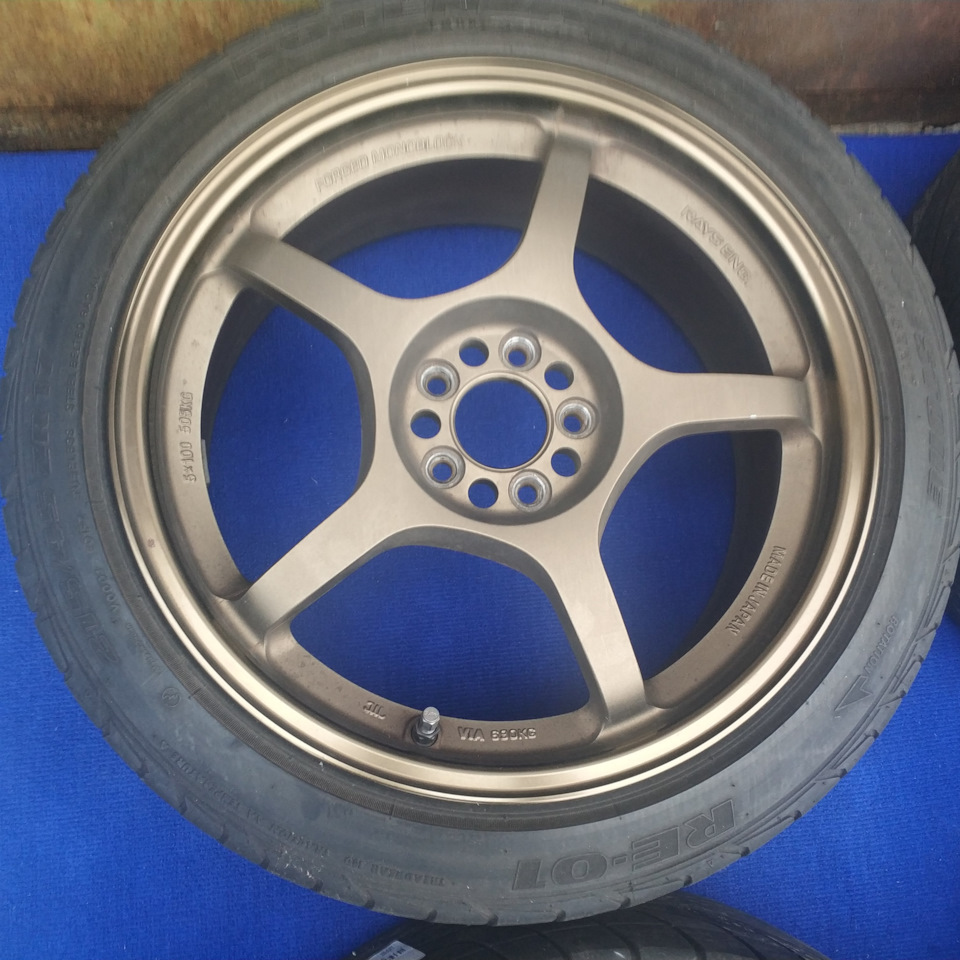 Кованые диски Rays 7,5Jx17 ET48 5x100 на Toyota Caldina (190), Toyota  Caldina (210), Toyota Celica (180), Toyota Celica (200), Toyota Celica  (230). Б/у | 64 000 ₽ в городе Омск | DRIVE2