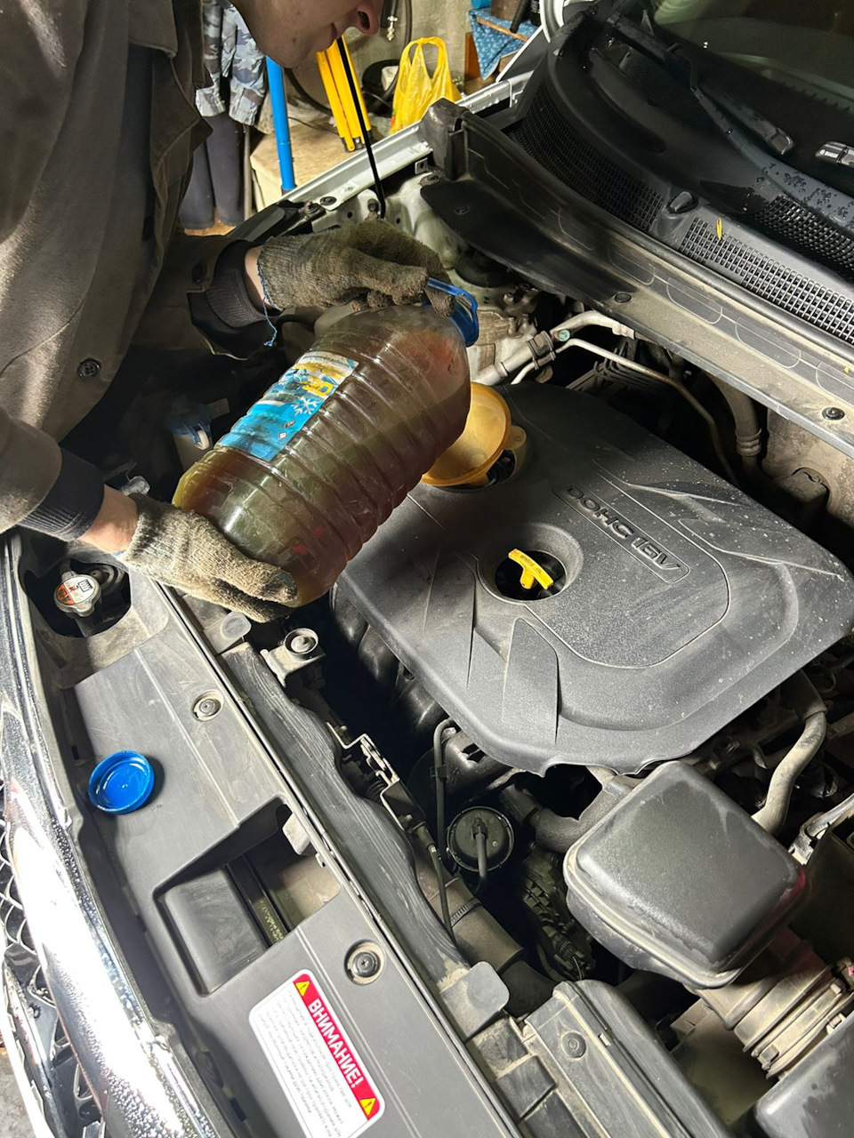 Первая замена масла после капиталки — KIA Sportage (3G), 2 л, 2015 года ...