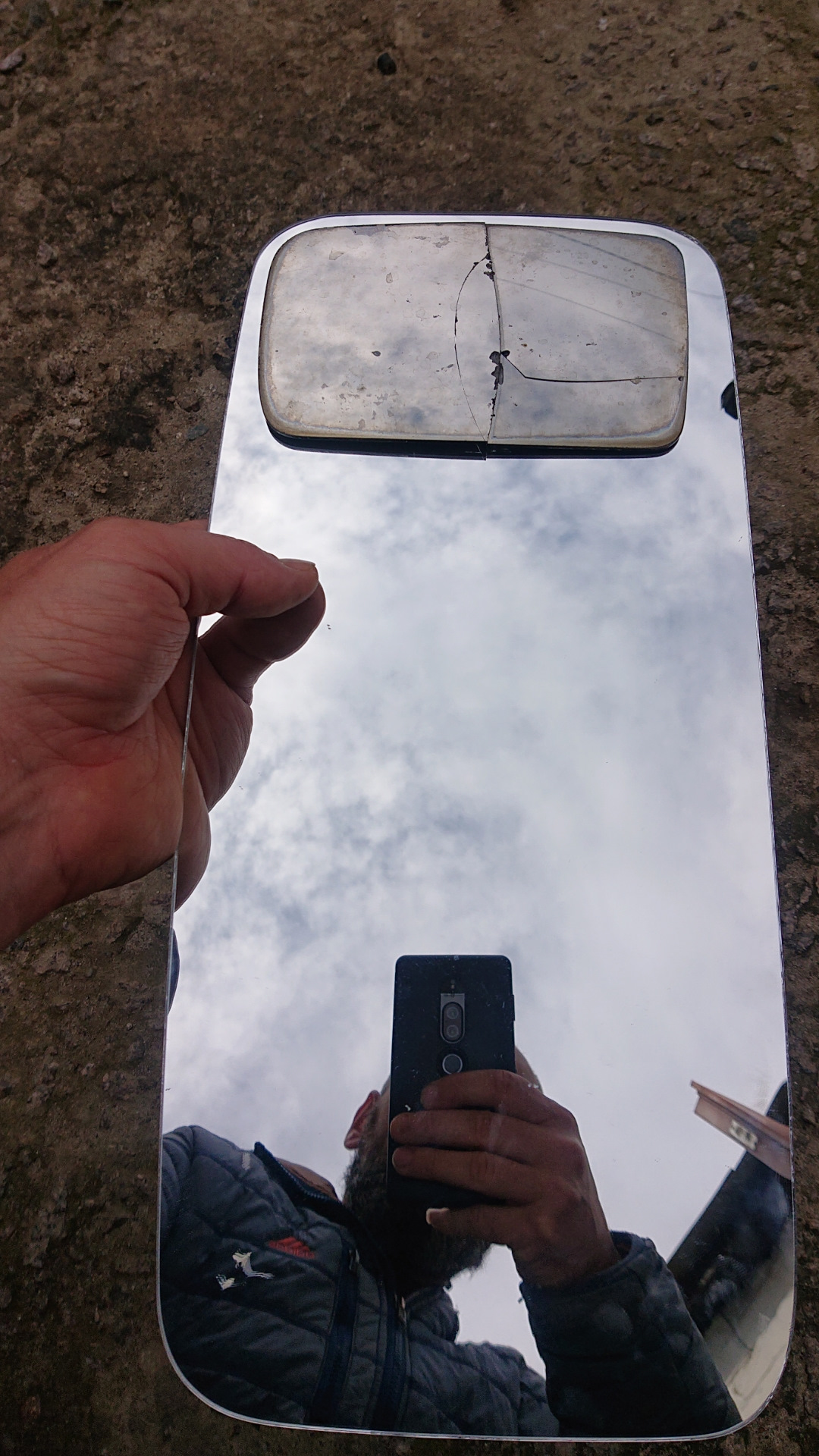 Стекло зеркала заднего вида — Nissan Bluebird (T12/T72), 2 л, 1988 года ...