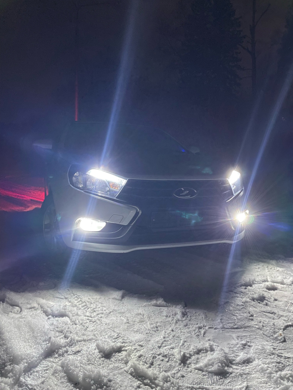 Штатная установка ПТФ — Lada Vesta (1G), 1,6 л, 2019 года | электроника ...