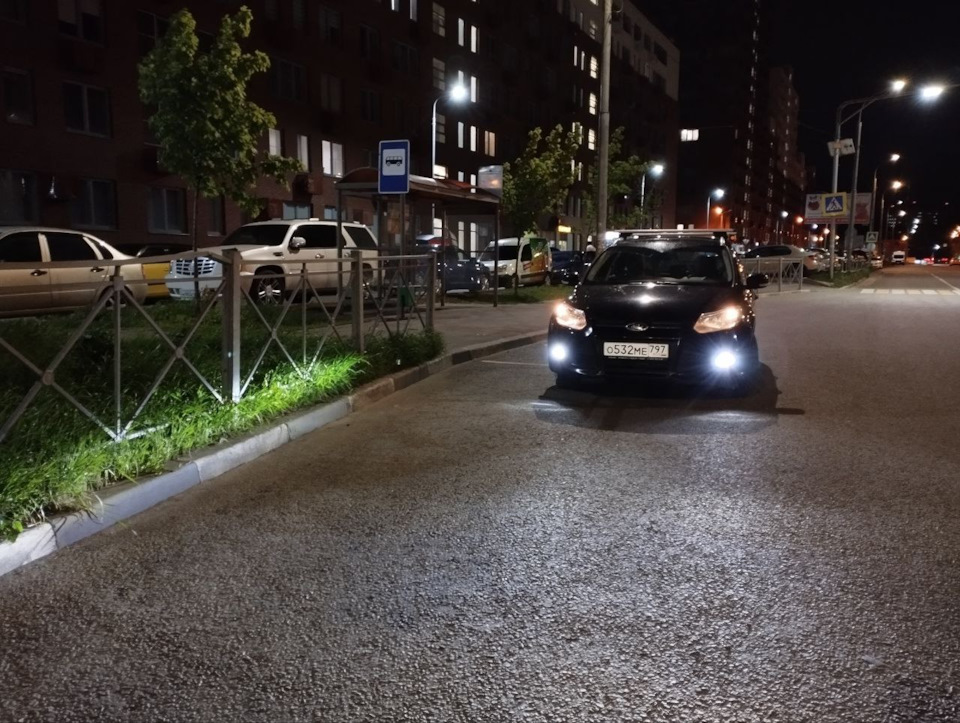 LED противотуманные фары Форд Фокус 3 — Ford Focus Wagon III, 1,6 л ...