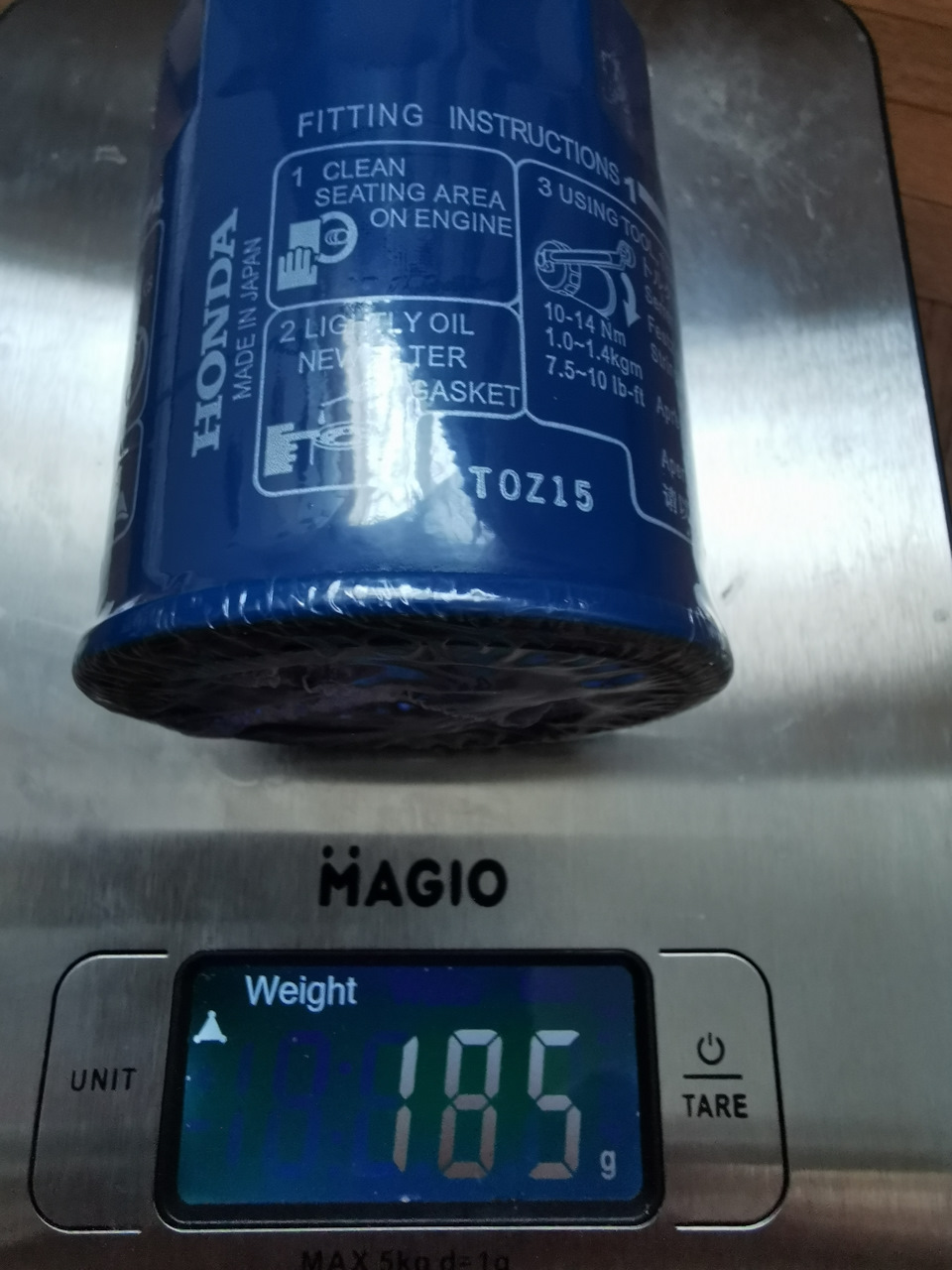 Масса фильтра 15400-rta-003 без коробки — Honda Civic 4D (8G). Запчасти на фото: 15400RTA003