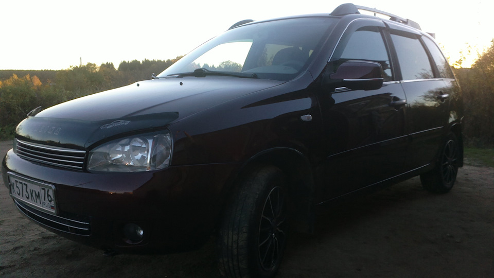 Осенний вечер — Lada Калина Универсал (1G), 1,6 л, 2009 года ...