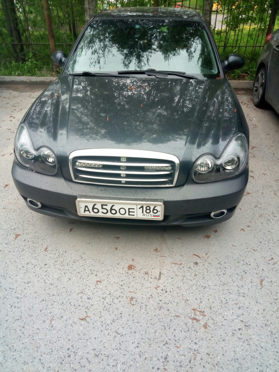 Фары в цвет кузова! — Hyundai Sonata IV (EF), 2 л, 2008 года | тюнинг ...