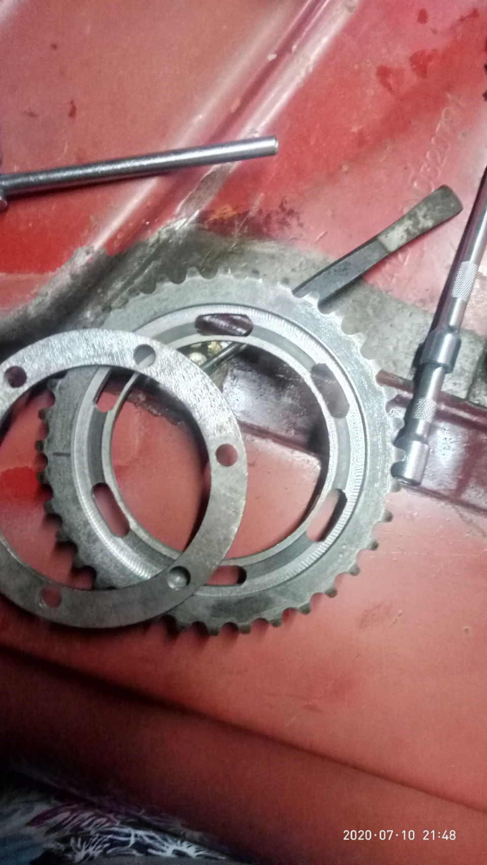 Разрезная шестерня ГРМ — Москвич 412, 1,5 л, 1992 года | своими руками ...