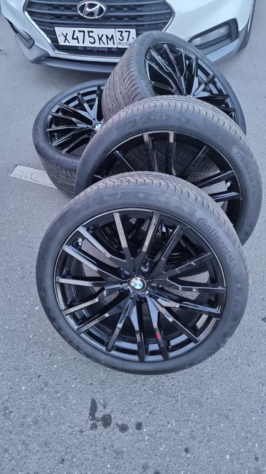 КОЛЕСА BMW Y-Spoke 742M Jet Black + Колпачки — BMW X6 (G06), 3 л, 2021 года  | колёсные диски | DRIVE2