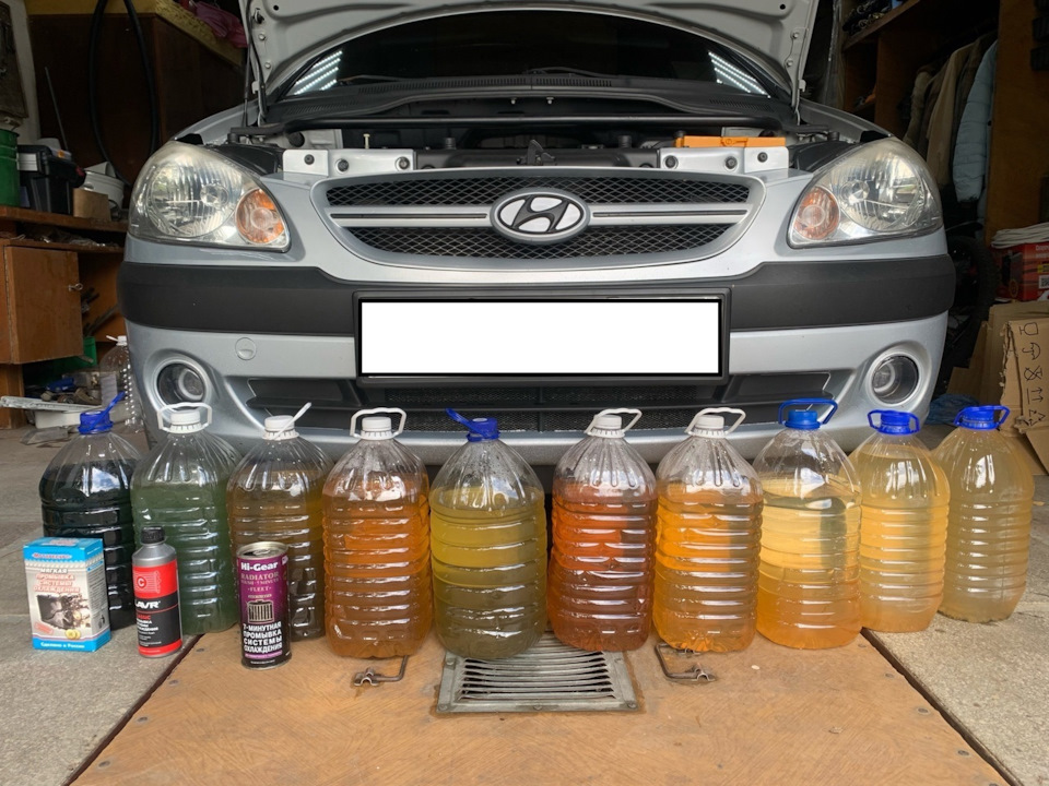 Замена антифриза, грм, помпы — Hyundai Getz, 1,6 л, 2008 года ...