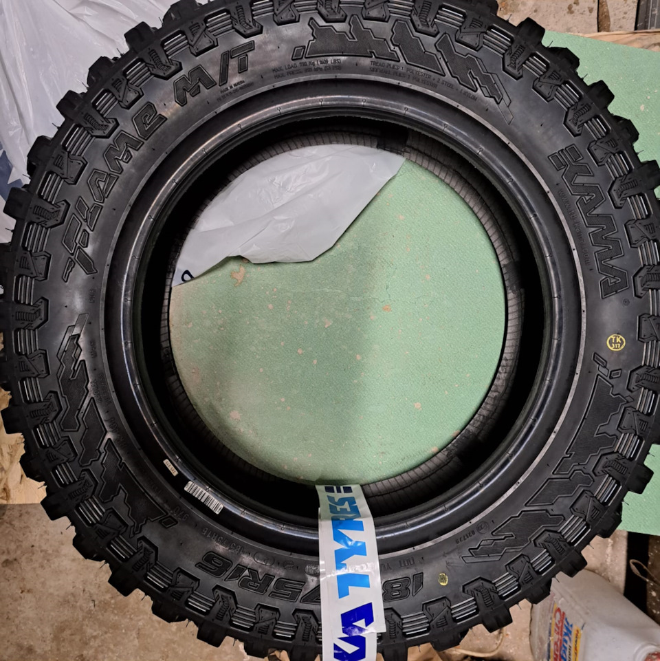 Новая резина: KAMA FLAME M/T (HK-434) 185/75 R16 — Lada 4x4 5D, 1,7 л ...