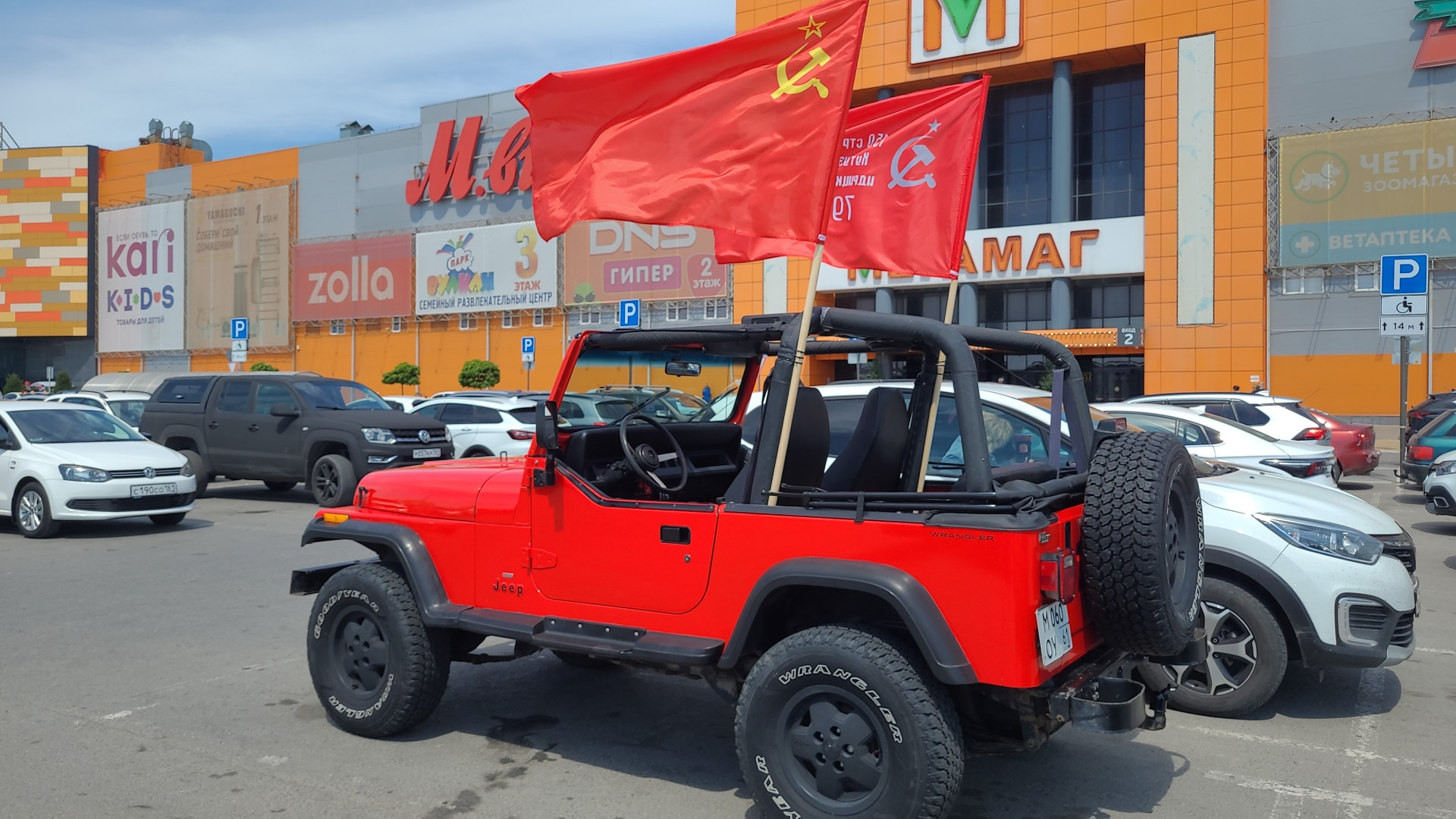 Мини автопробег 9 мая — Jeep Wrangler (YJ), 2,5 л, 1993 года | покатушки |  DRIVE2