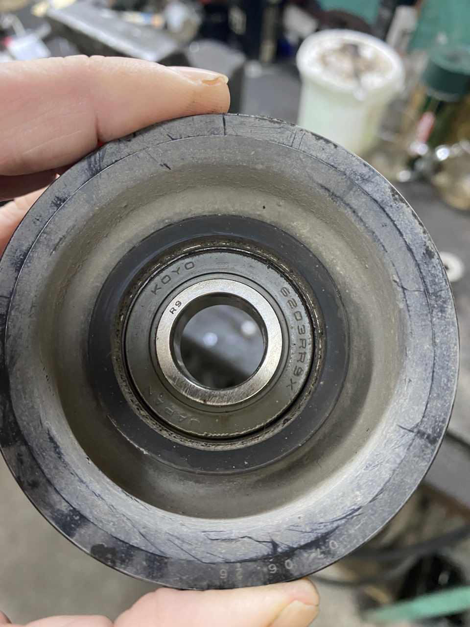 #14. Замена приводного ремня, обводного ролика и подшипника на натяжном ...