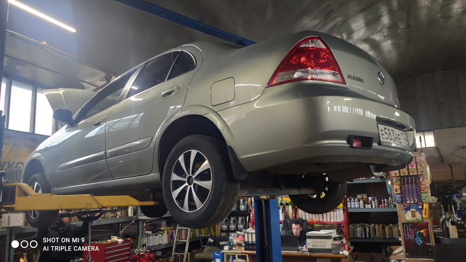 Стандартеное ТО — Nissan Almera Classic (B10), 1,6 л, 2008 года ...