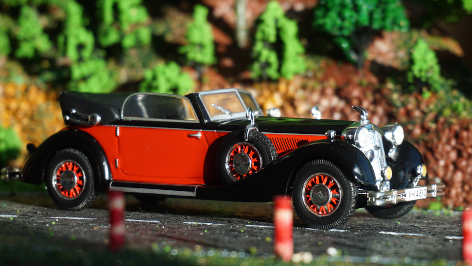 Horch 853A 1938 + Horch 855 Spezial Roadster Бронза 1938(Minichamps 1: ...