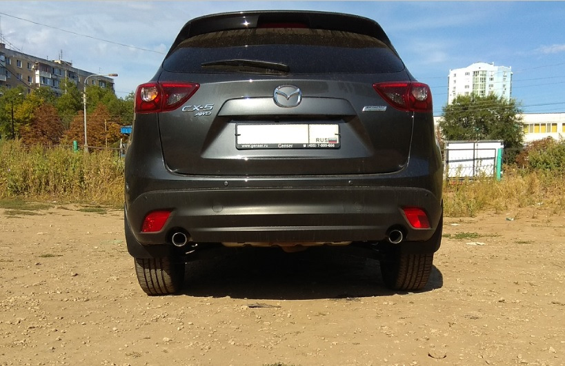 #6 Установка брызговиков. — Mazda CX-5 (1G), 2 л, 2017 года ...