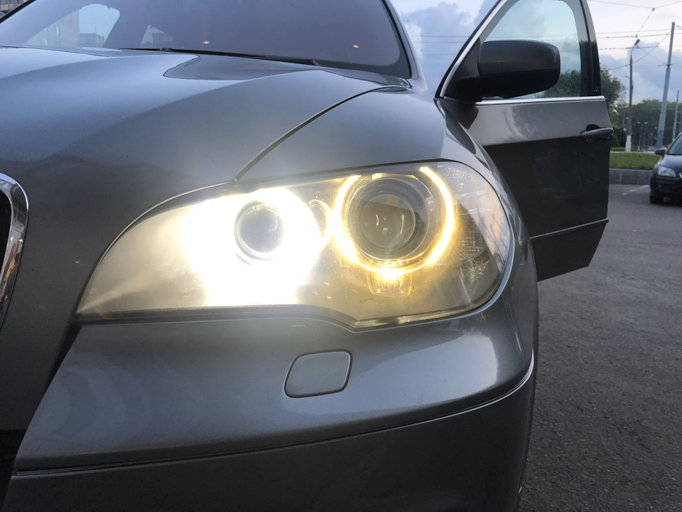 Где взять разбитую фару или большое диодное кольцо — BMW X5 (E70), 3 л ...