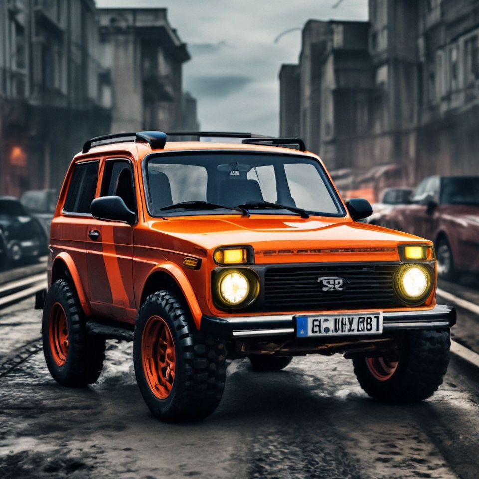 Как нейросеть видит ниву — Lada 4x4 3D, 1,6 л, 1981 года | тюнинг | DRIVE2