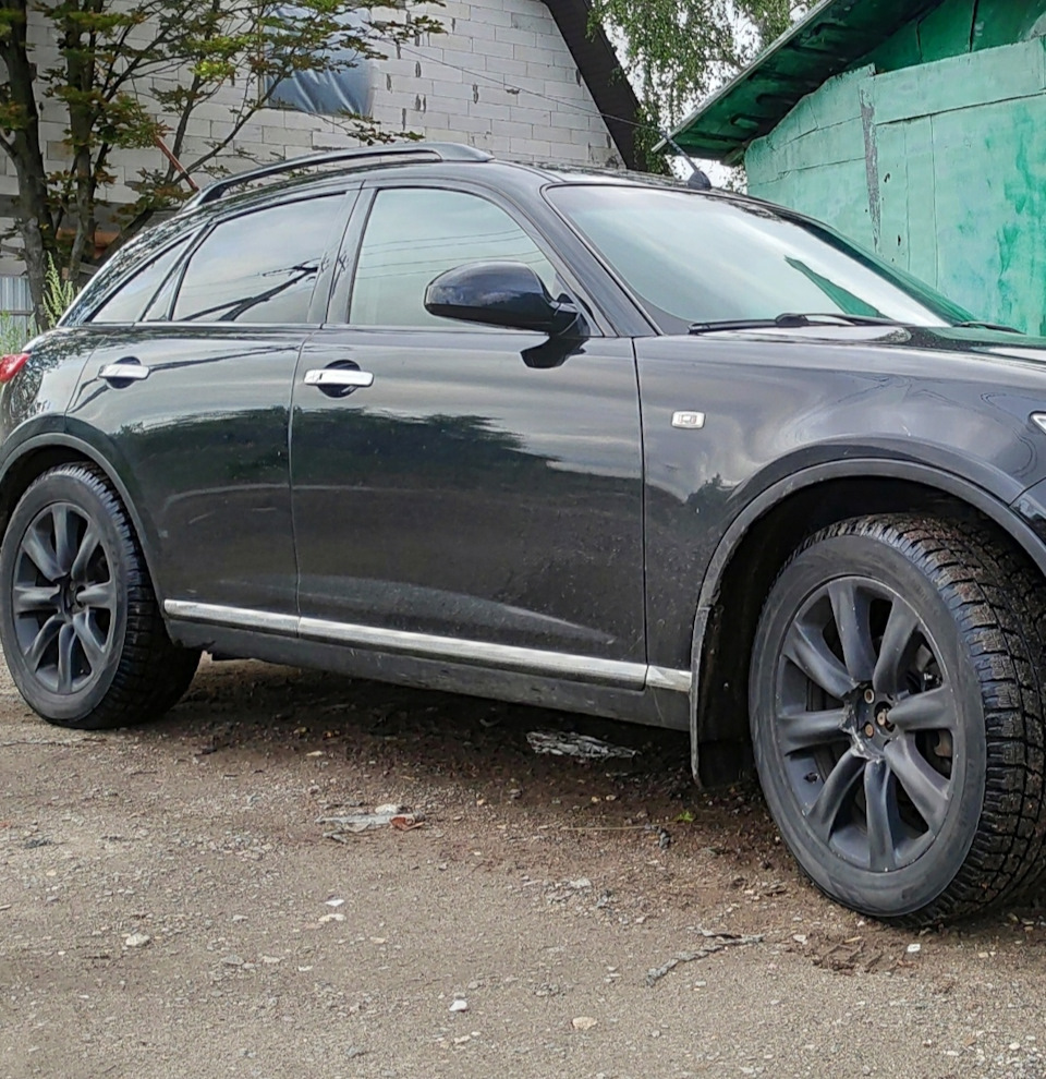 Покраска дисков и колпачки на fx 35 — Infiniti FX (1G), 3,5 л, 2008 года |  колёсные диски | DRIVE2